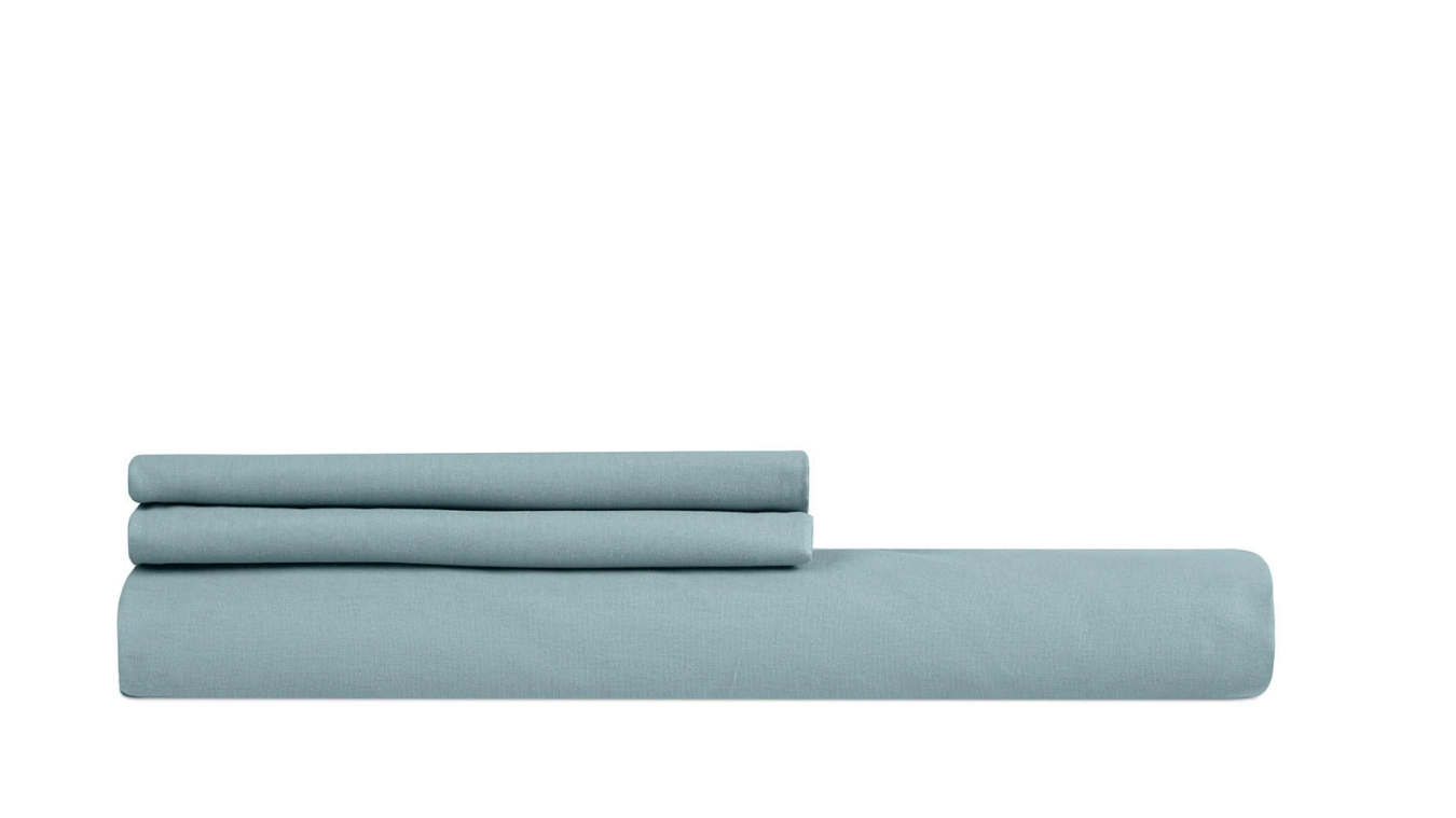 төсек жабдығының жиынтығы Comfort Cotton,сұр көк түсті ақжаймасыз - 4 - большое изображение