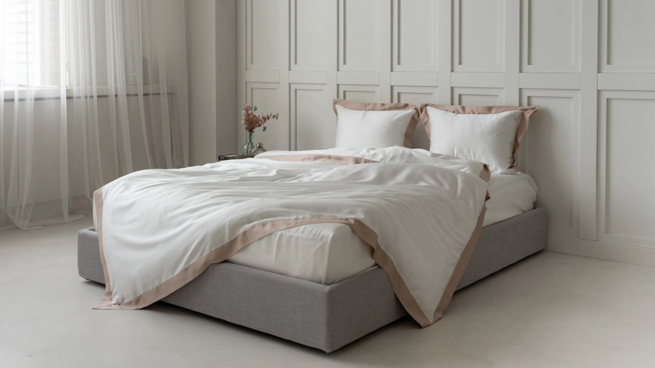 төсек жабдығының жиынтығы Exclusive Five Stars White Cream - 4 - большое изображение