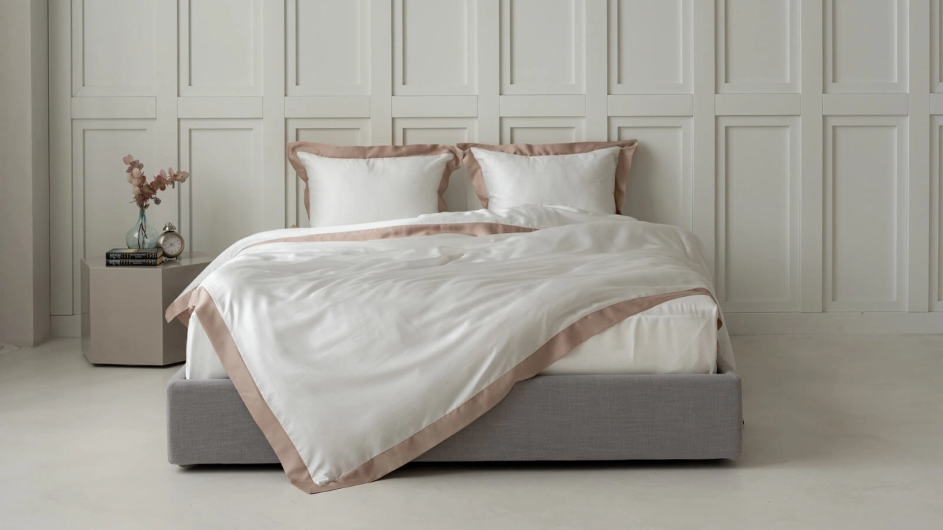 төсек жабдығының жиынтығы Exclusive Five Stars White Cream - 3 - большое изображение