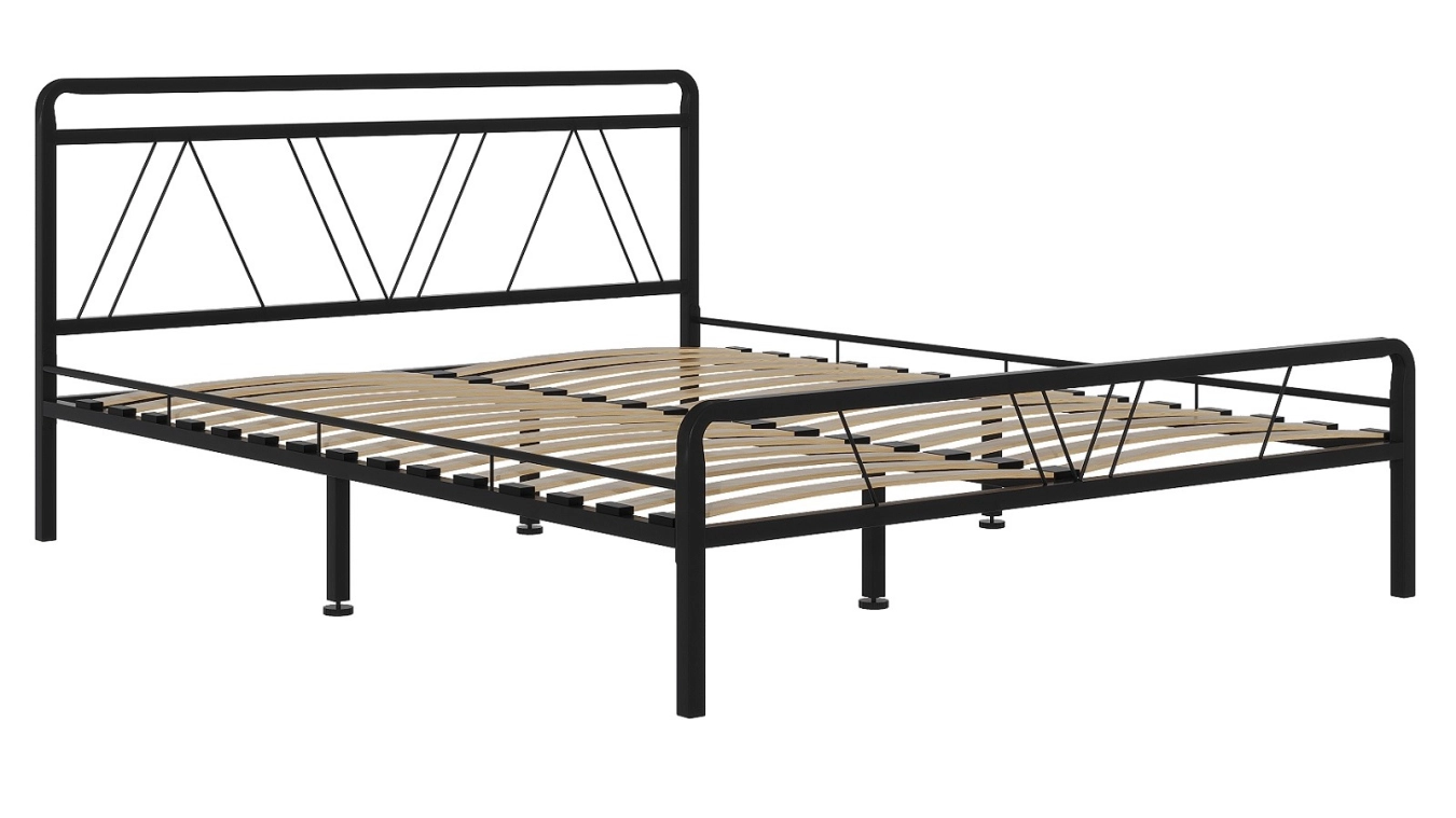 Cassis, қара шегрен түсті кереуеті + Comfort Plus матрасы бар - 4 - большое изображение